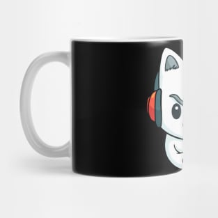 Cute Funny Cat Playing Video Games - Cat Lover Mug